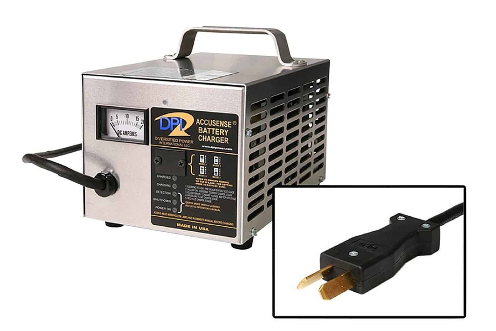 Club Car 48 Volt Charger With Crowfoot Connector 